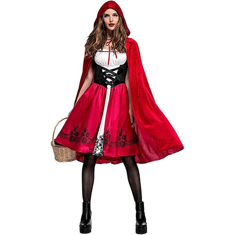 Disfraz de Caperucita Roja para mujer con capa talla S