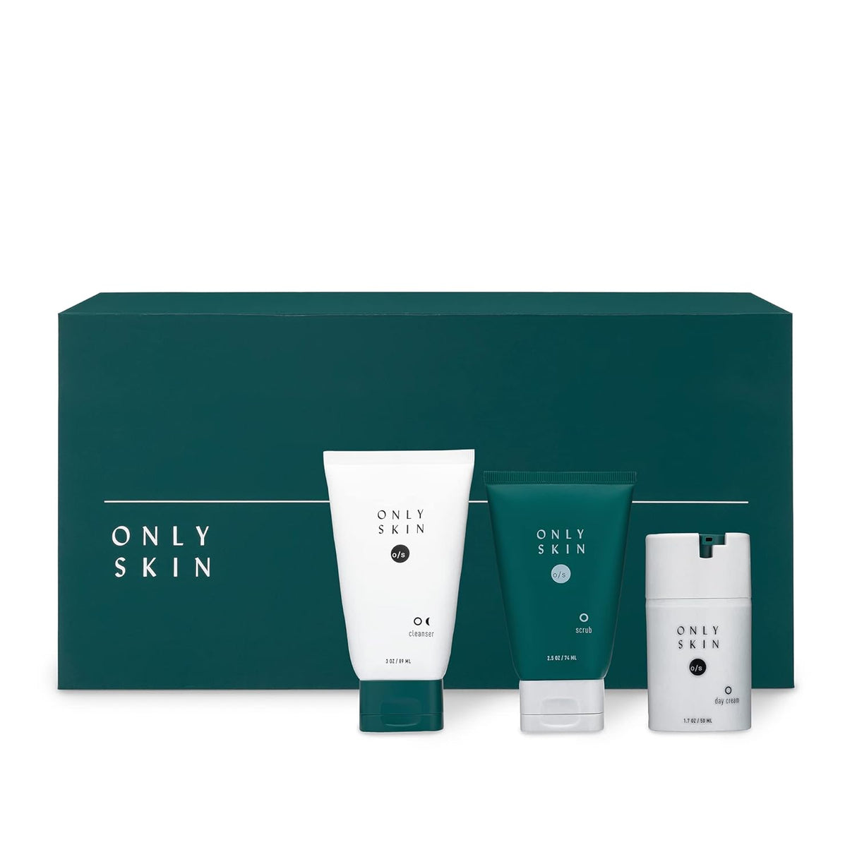 Limpiador facial, exfoliante y crema de día hidratante