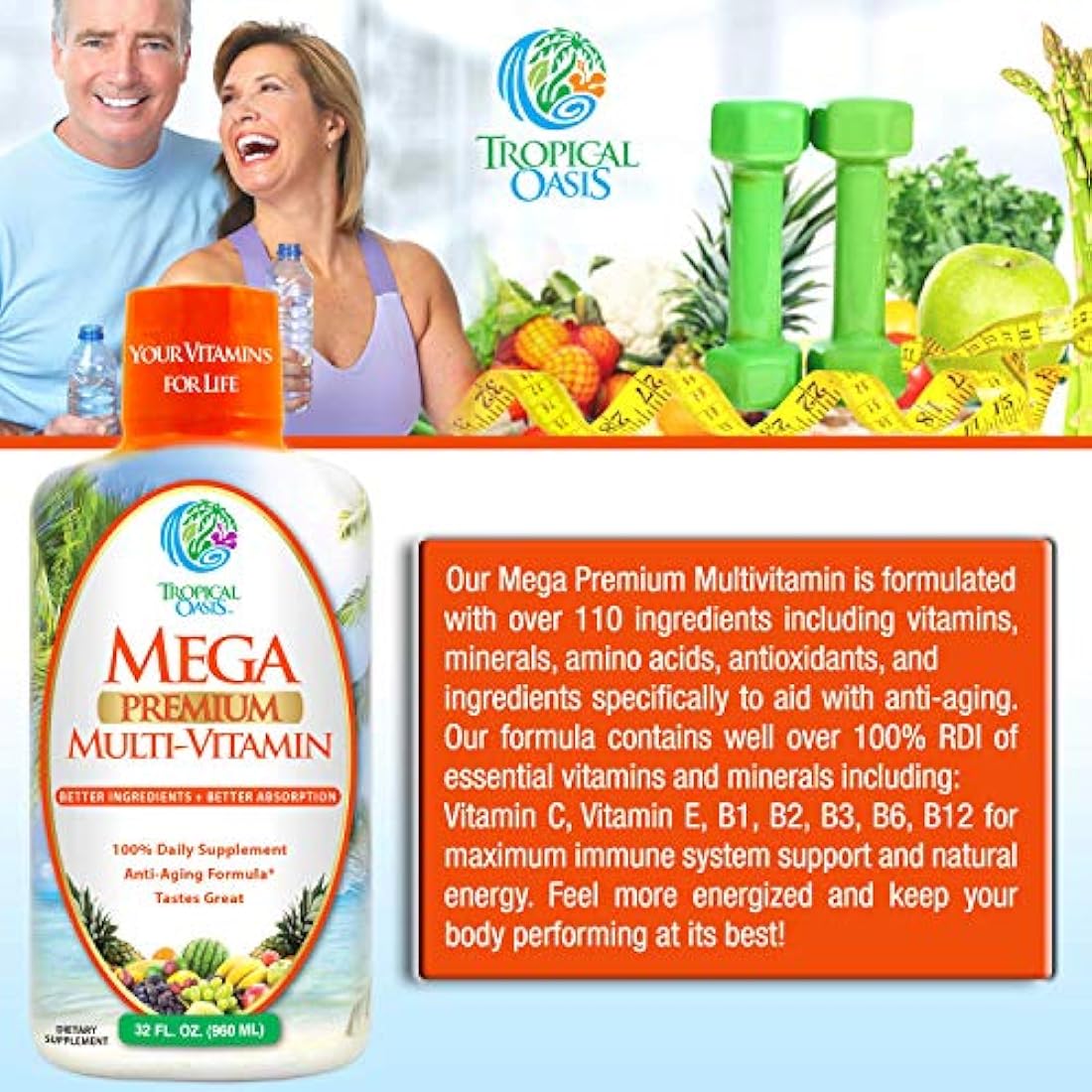 Multivitamínico Mega Multi Master., 1