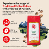 Café Puroast Descafeinado Vainilla, Bajo Acidez, 2.2 lb