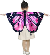 Disfraces de alas de mariposa para niñas talla única rosada