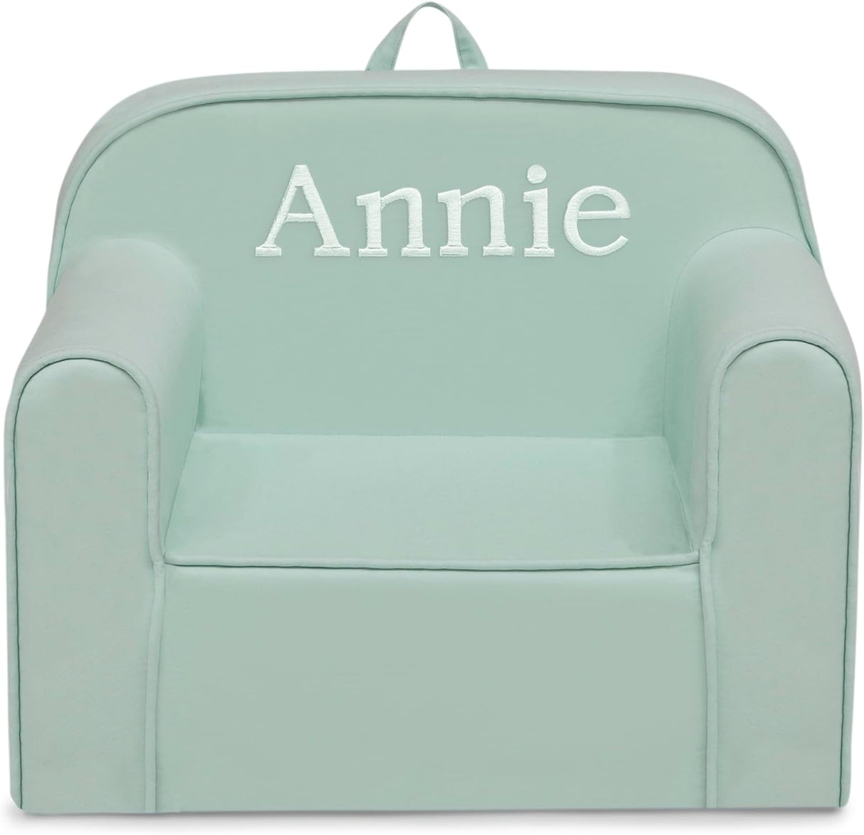Silla Cozee personalizada, salvia. Delta Children