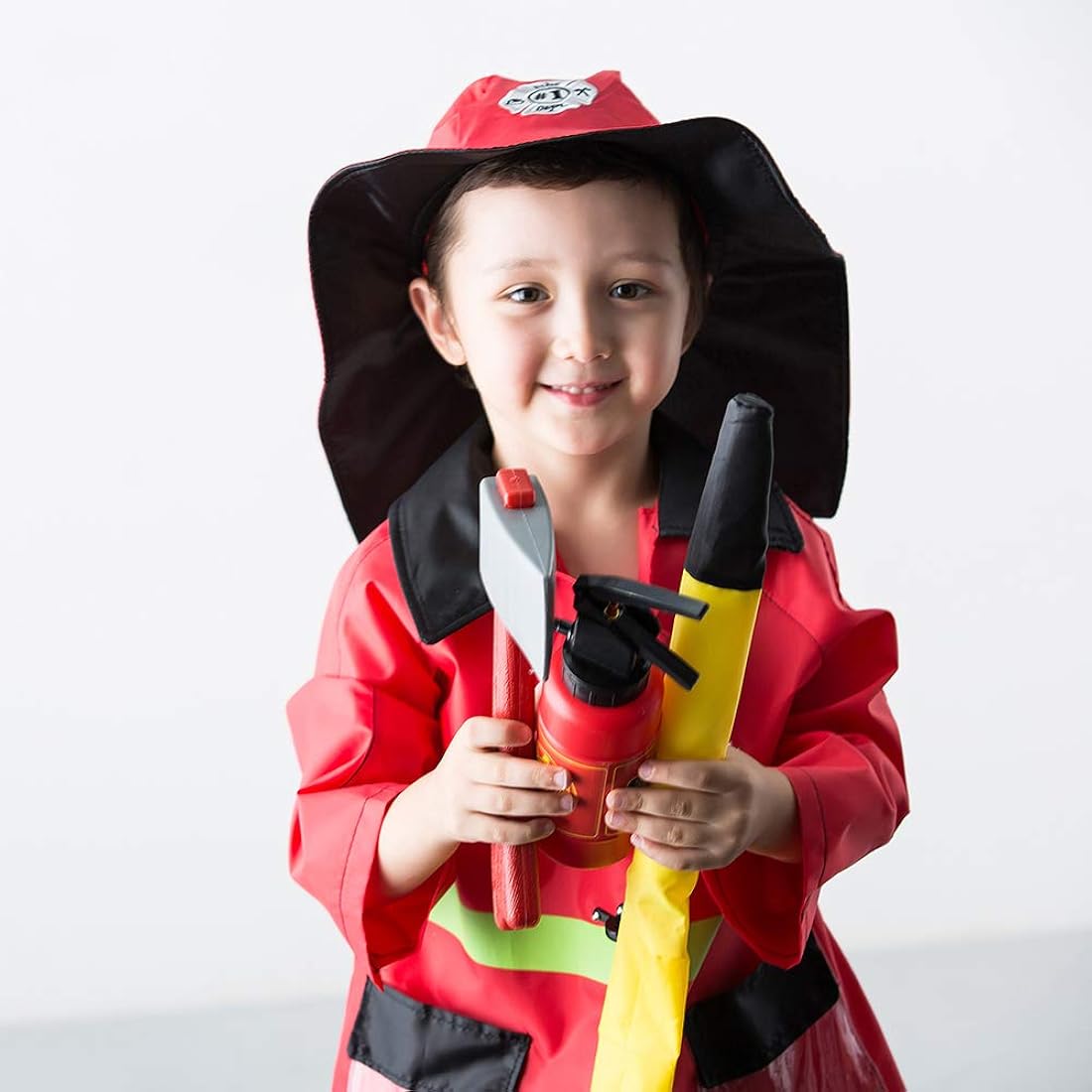 disfraz para juego de rol bombero para niños de 3-6 años