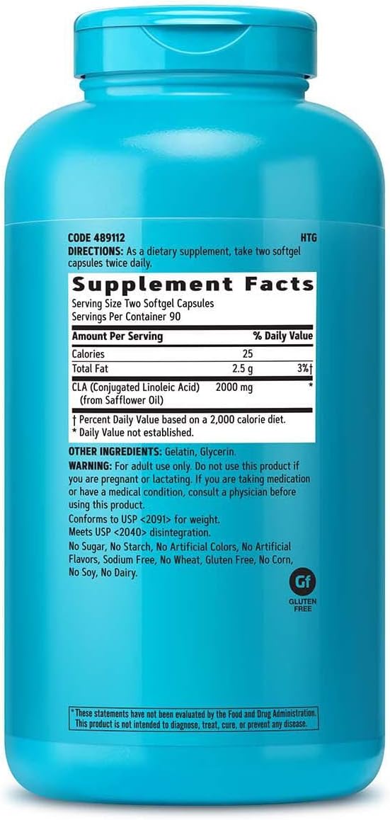 Suplemento GNC Total Lean CLA Mejora la composición corporal