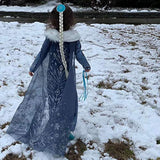 Disfraces  de princesa de la nieve para niñas de Halloween