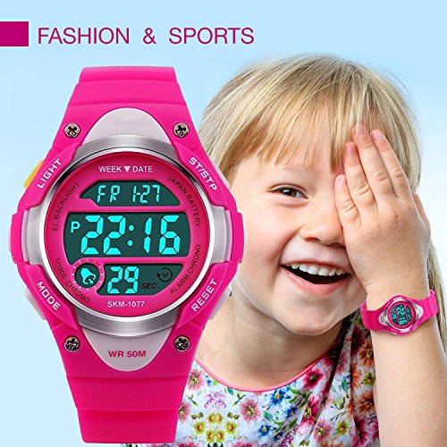 Reloj digital para niñas - Relojes deportivos impermeables