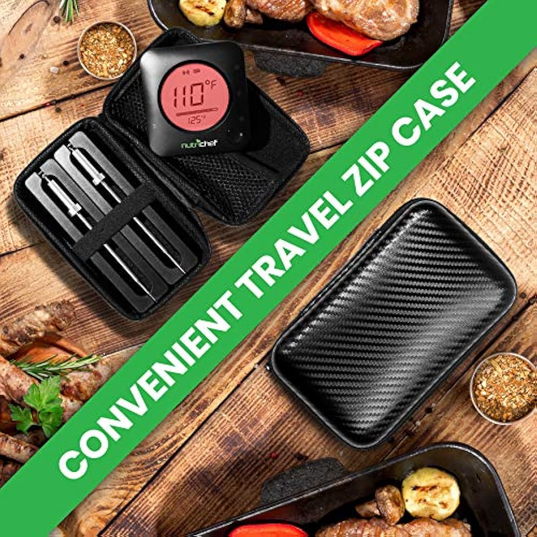 Termómetro digital inalámbrico NUTRICHEF PWIRBBQ299