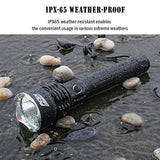 Linterna potente recargable impermeable con LED P50 más brillante 6000 lúmenes linterna táctica súper brillante mejor para senderismo, caza, camping, deportes al aire libre (incluye batería 26650)