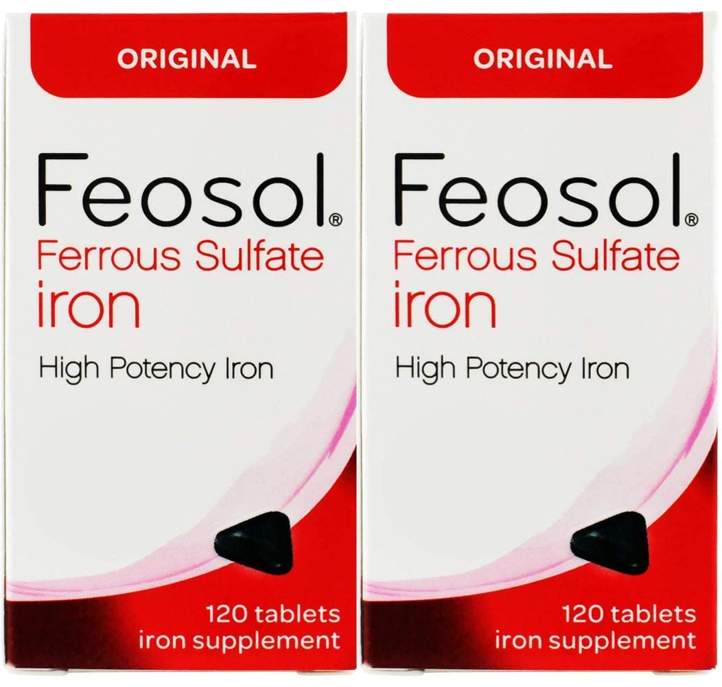 Suplementos Feosol de hierro sulfato ferroso  325 mg
