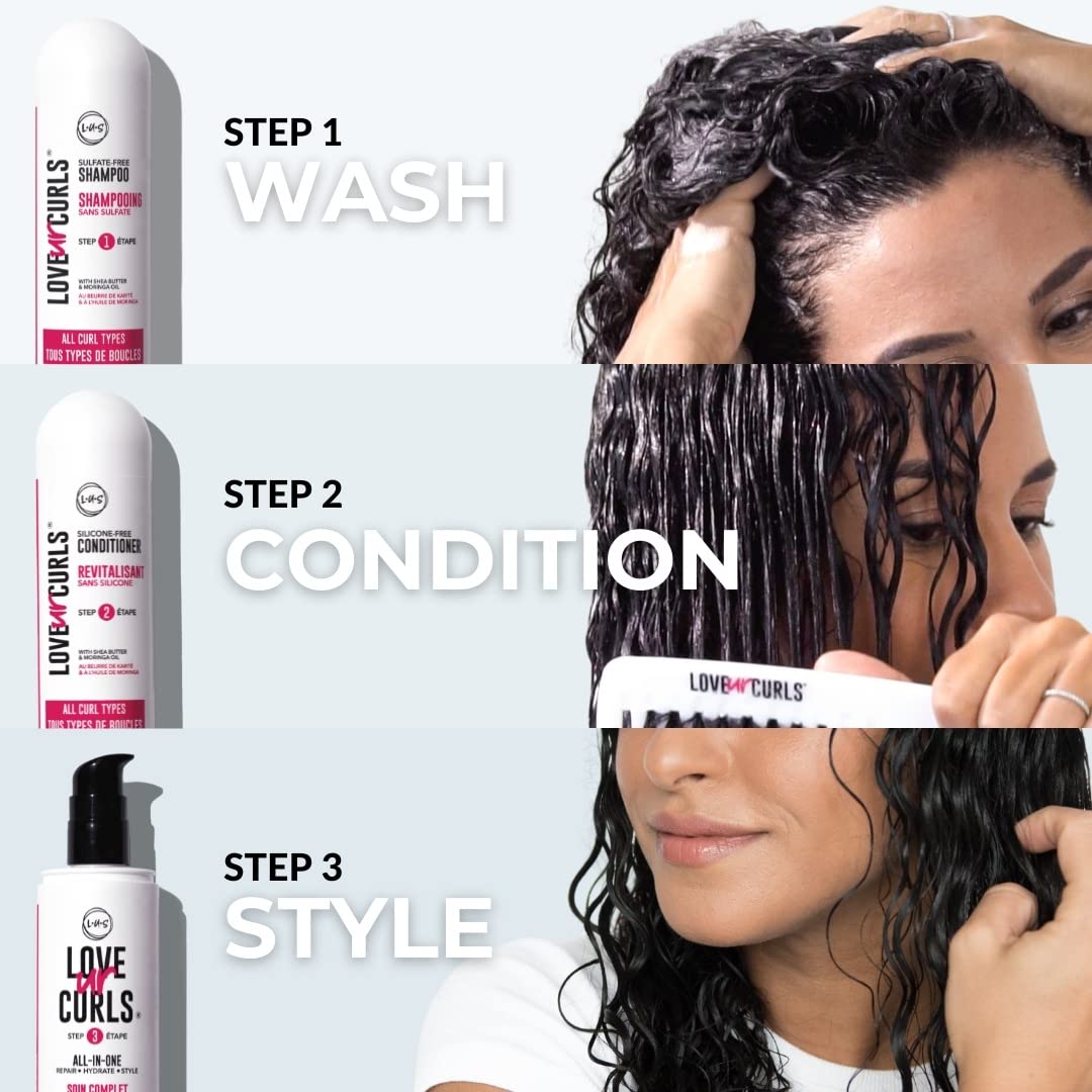 Juego de champú, acondicionador y estilizador Love Ur Curls