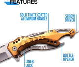 Cuchillo plegable táctico con asistencia de resorte MT-A705