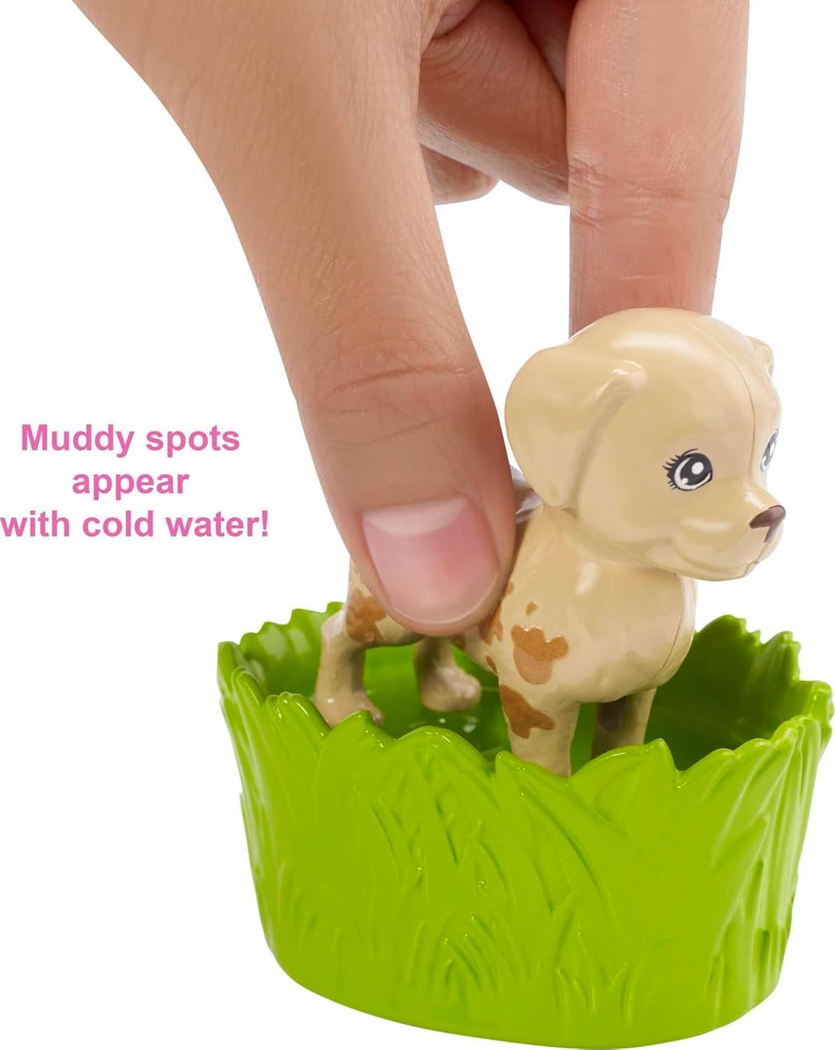 Barbie Play 'n Wash Pets Set con 3 Animales y Accesorios