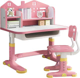 Escritorio y silla ajustables para niños con cajón espacioso