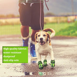CovertSafe&amp; - Botas para perros antideslizantes, botines impermeables para exteriores, zapatos para perros medianos y grandes 4 unidades, con suela resistente Gris-Verde