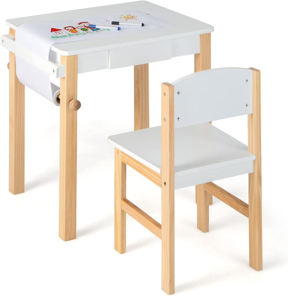 Mesas y Sillas para Niños 2 rotuladores juego de mesa