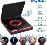 Reproductor de CD portátil con altavoces, antichoque, 2000mAh