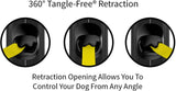 Correa reflectante de 360° sin enredos para perro, Negro TUG