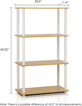 Estante Multipropósito 4 Niveles Furinno - Turn-N-Tube 99557BE
