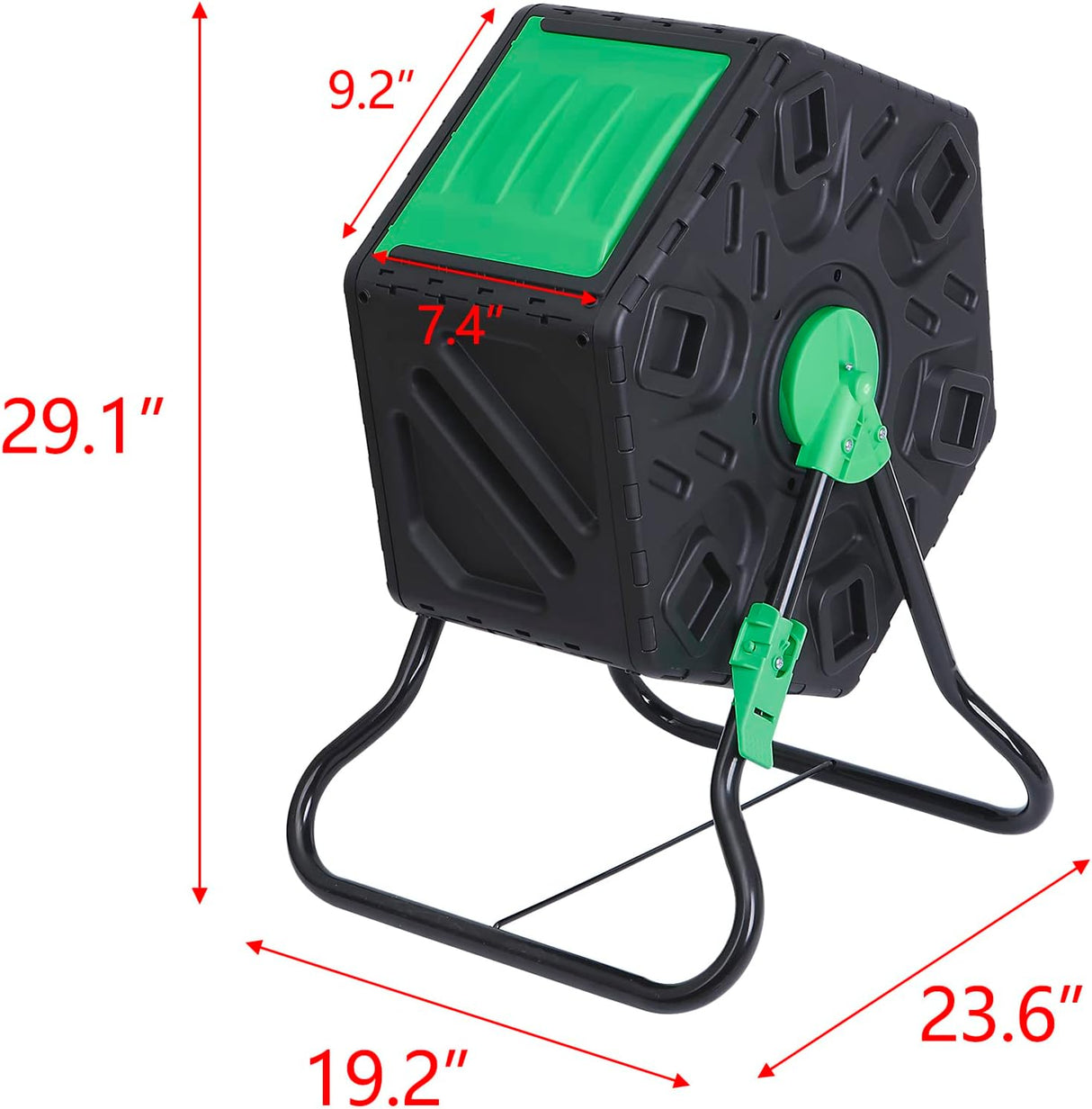 Compostador HomGarden 18.5 Gal, Cámara Única, Puerta Deslizante