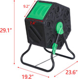 Compostador HomGarden 18.5 Gal, Cámara Única, Puerta Deslizante