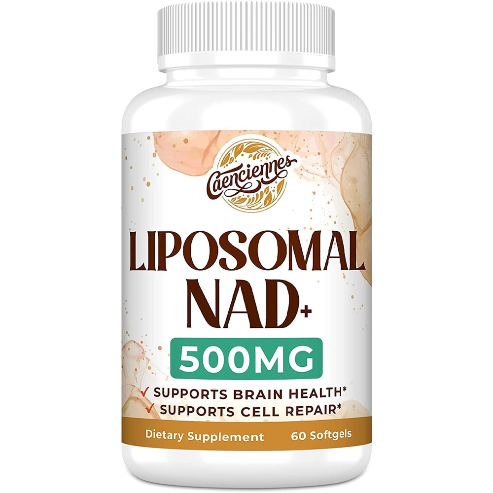 Suplemento liposomal NAD+ 500 mg envejecimiento saludable 60