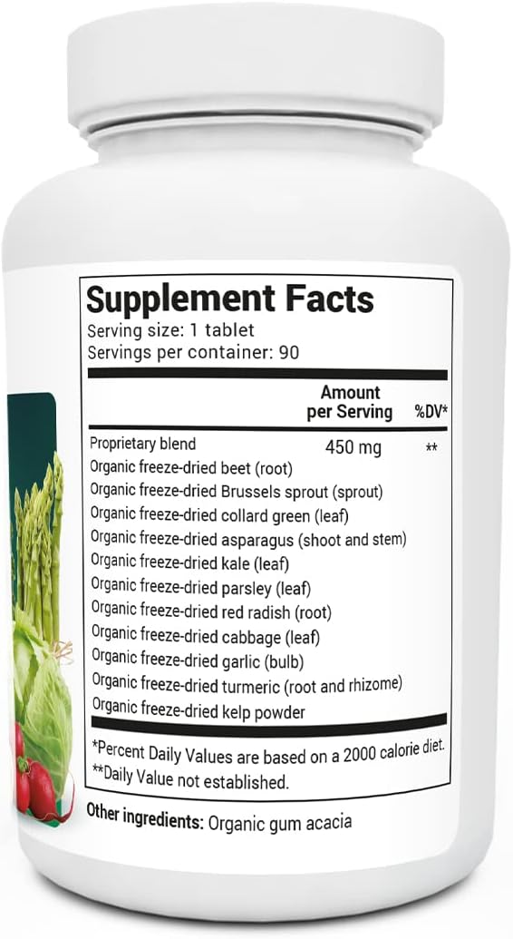 Soporte Orgánico de Crucíferas - 11 Superfoods, Energía y Desintoxicación