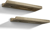 Estanterías Flotantes Love-KANKEI de Madera Rústica, 17 Inch