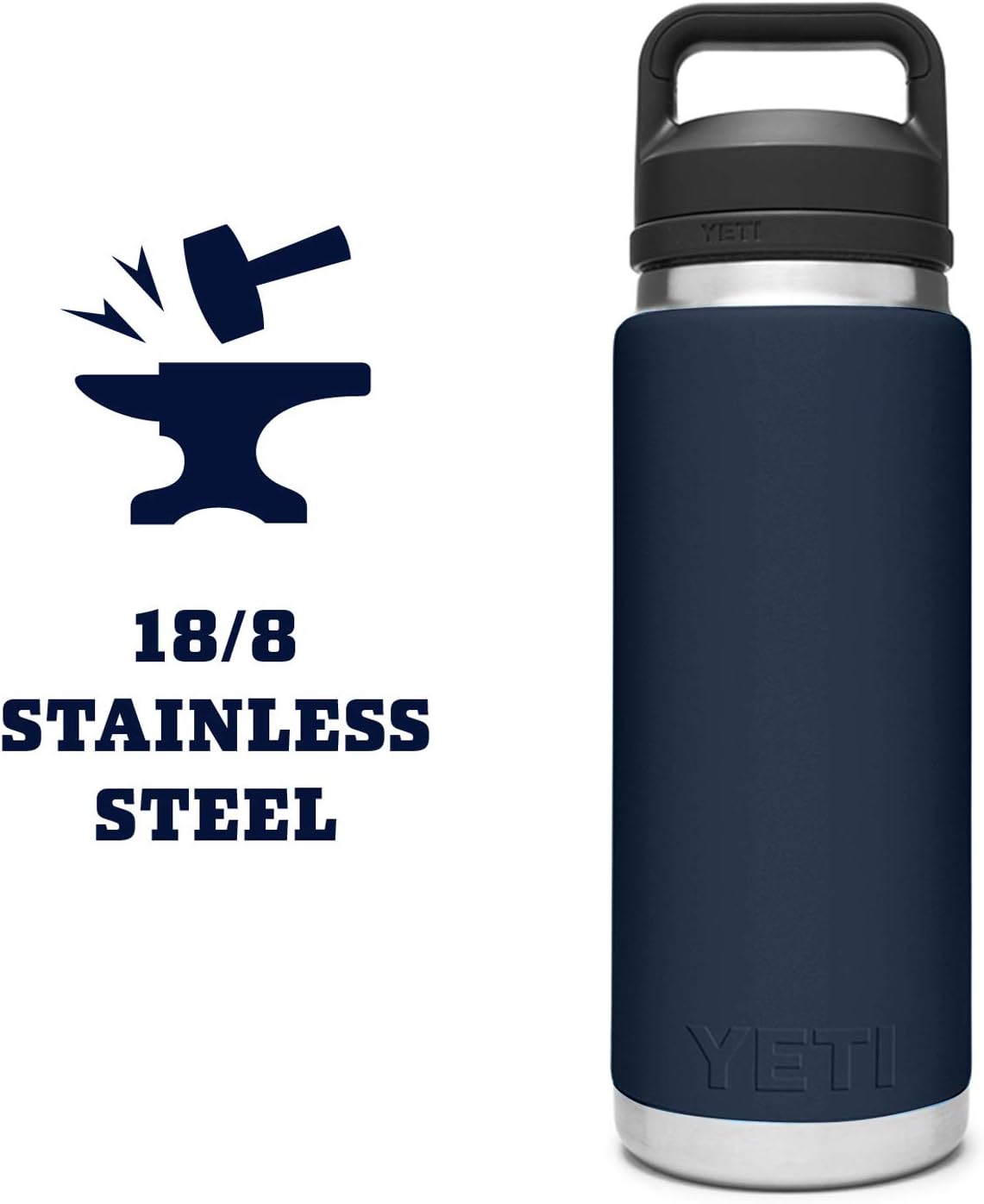 Botella YETI Rambler 26 oz, Acero Inoxidable, Aislada al Vacío