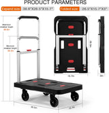 Carretilla Plegable 330 lbs - Carro Portátil para Carga Pesada