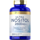 Suplemento de inositol de 2600 mg  200 unidades sin gluten