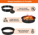 Anillo de Fuego Acero Redondo 36" Interior/39" Exterior