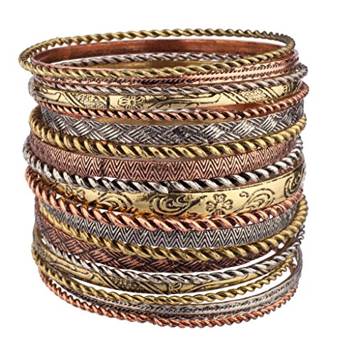 Conjunto de brazalete  múltiples brazaletes de metal azteca