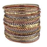 Conjunto de brazalete  múltiples brazaletes de metal azteca
