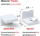 Estanterías Flotantes Pequeñas 9-Pack RicherHouse, Plástico, 4x3x3