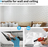 Paneles de pared 3D decorativos con diseño de diamante Art3d