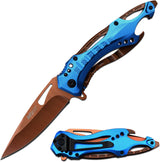 Cuchillo plegable táctico asistido por resorte MT-A705