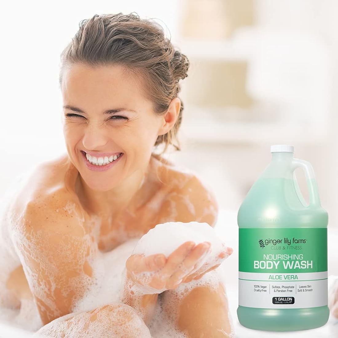 Gel de baño y ducha nutritivo 801710 Ginger Lily Farms