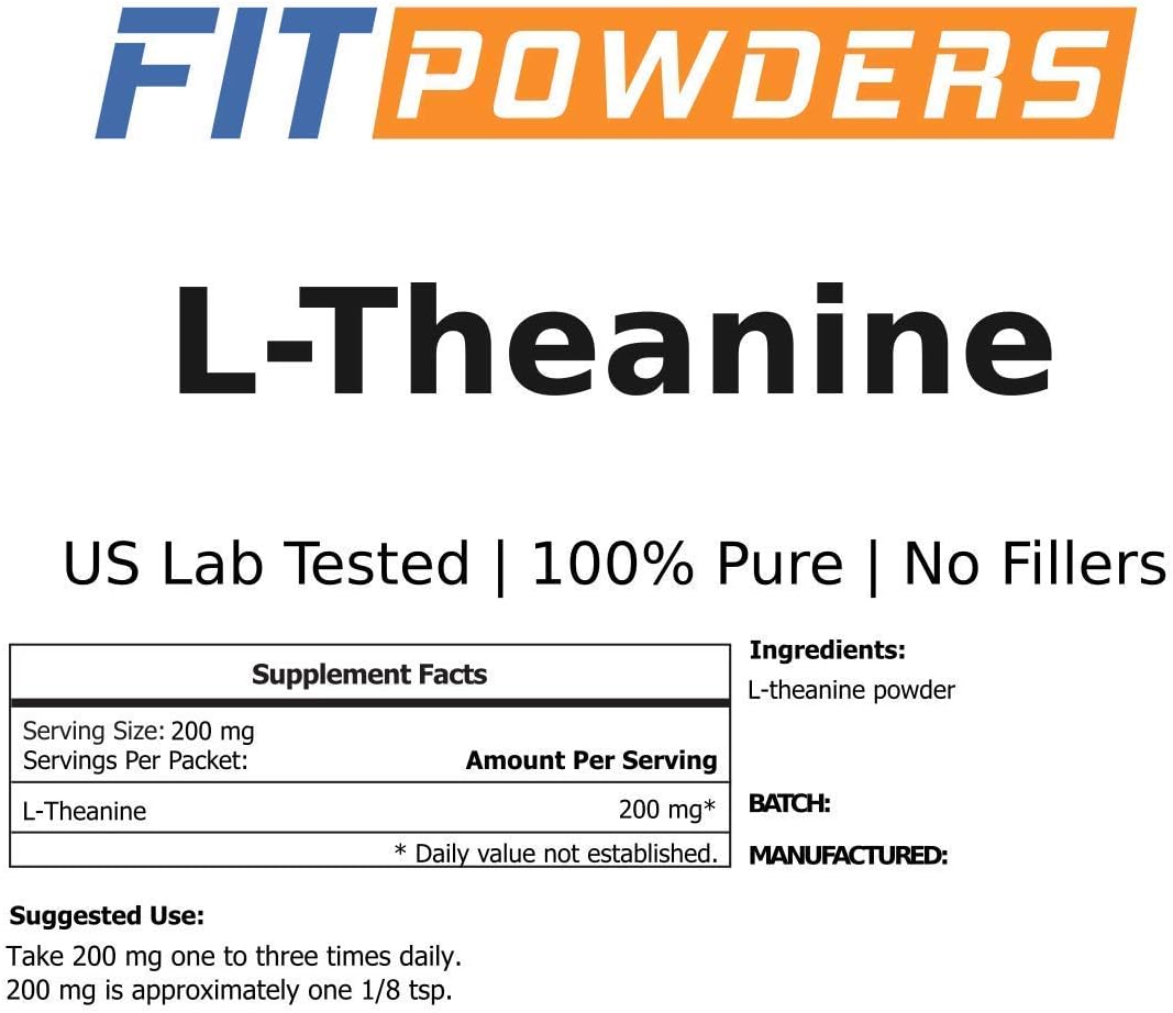 Suplemento de teanina en polvo sin gluten FitPowders