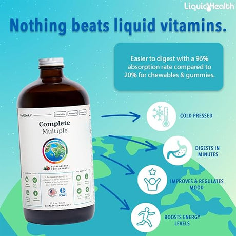 Multivitamínico líquido para adultos apoyo inmunológico