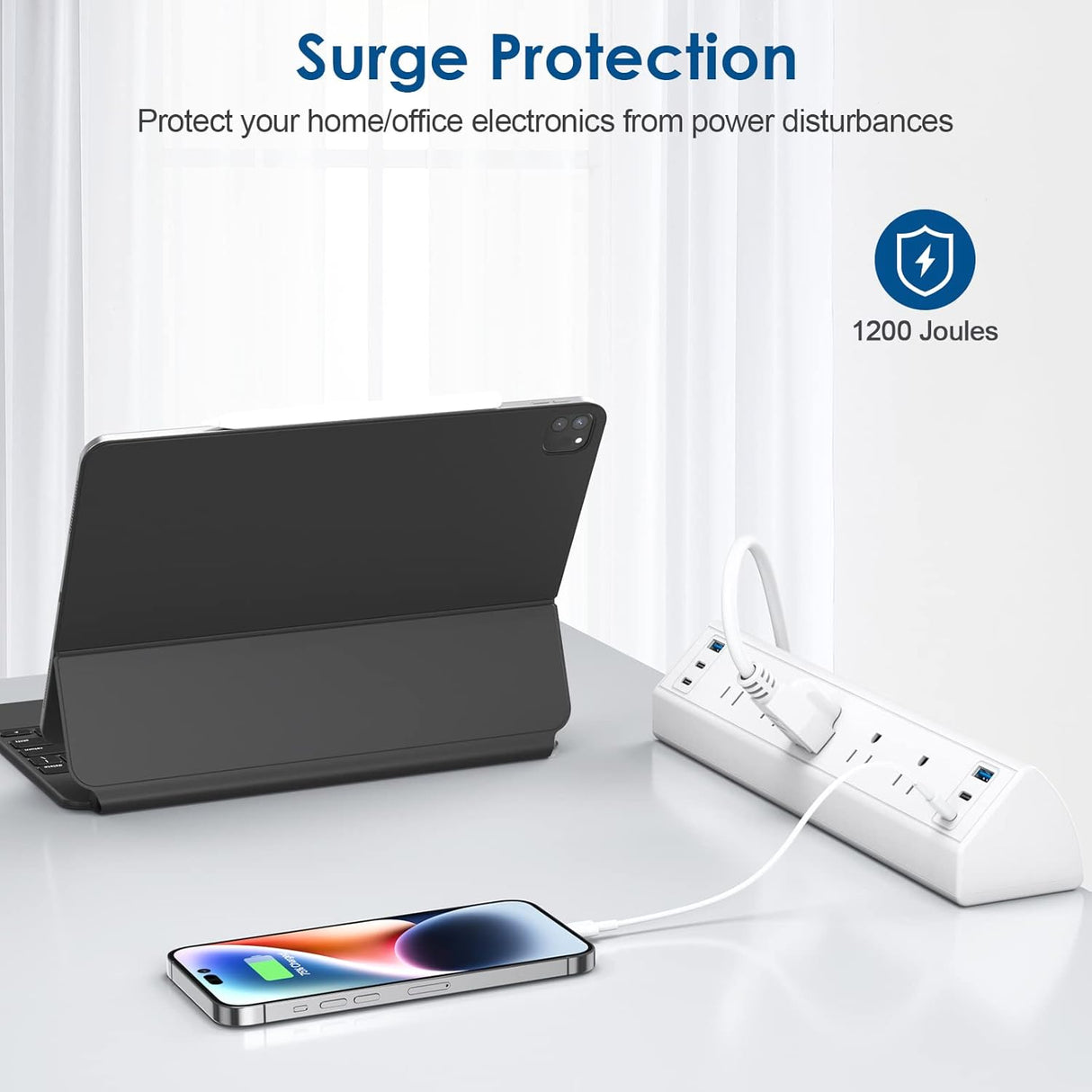 Regleta de alimentación USB C, estación de carga rápida total