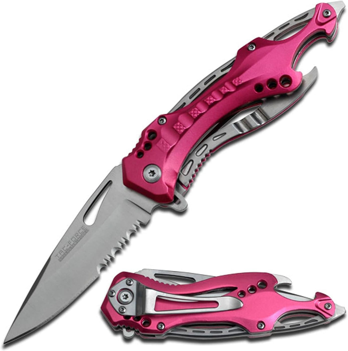 Cuchillo táctico EDC TF-705 con abrebotellas y punzón de vidrio