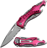 Cuchillo táctico EDC TF-705 con abrebotellas y punzón de vidrio