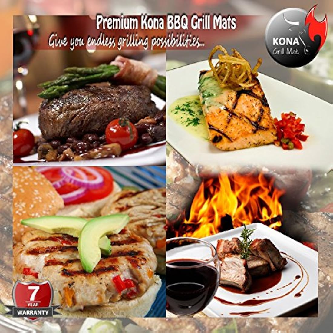Alfombrilla para barbacoa Kona Best Alfombrillas resistentes