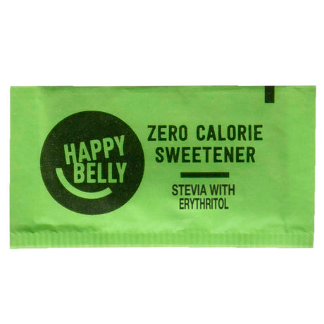 Endulzante Stevia en polvo Happy Belly, 1000 paquetes, 2.2 lb