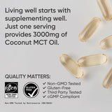 Cápsulas MCT Sports Research de Aceite de Coco 120 Softgels