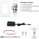 Amplificador de Audio In Wall 120W con Bluetooth y USB