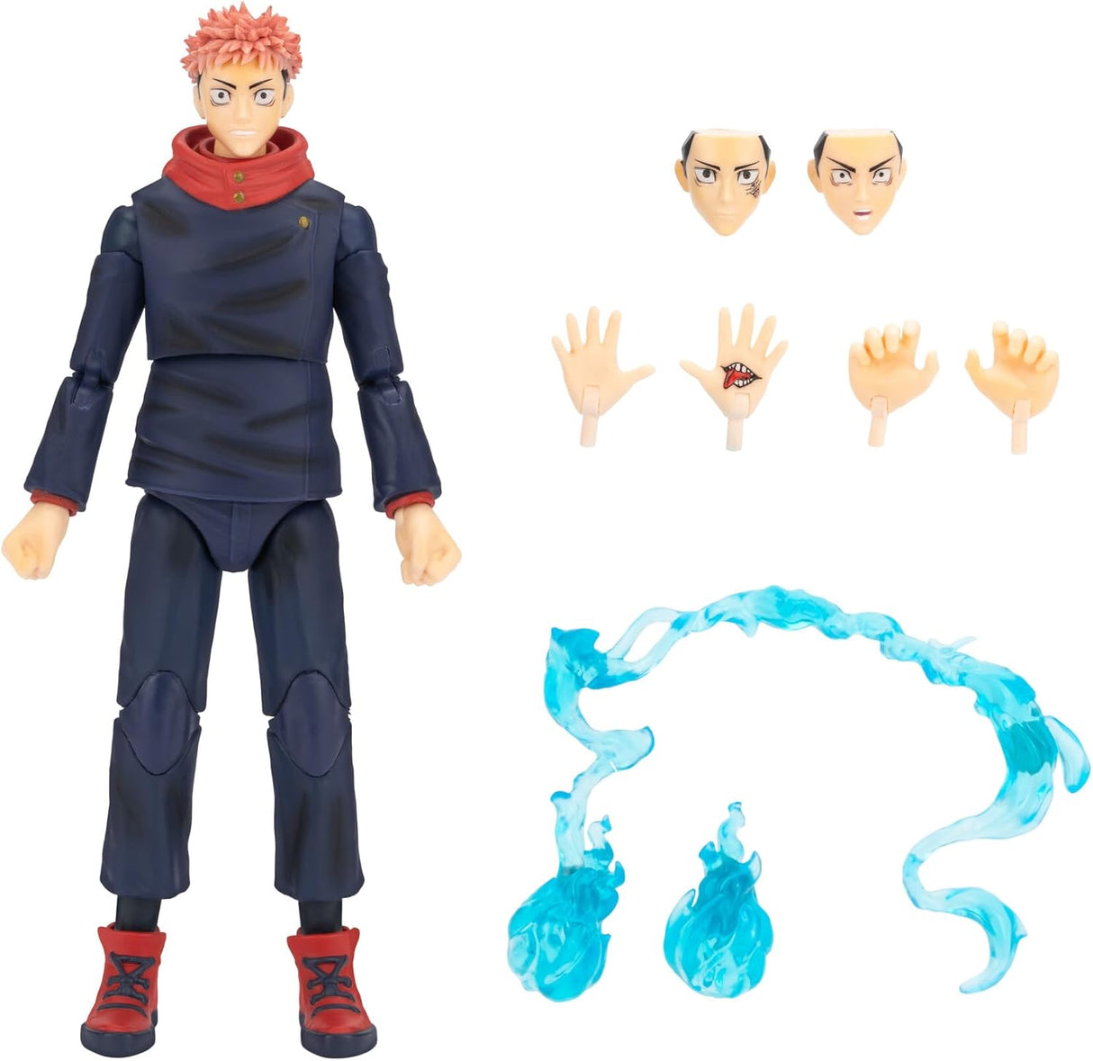 Figura Yuji Itadori - Total Anime, 6.5 con rostros y efectos