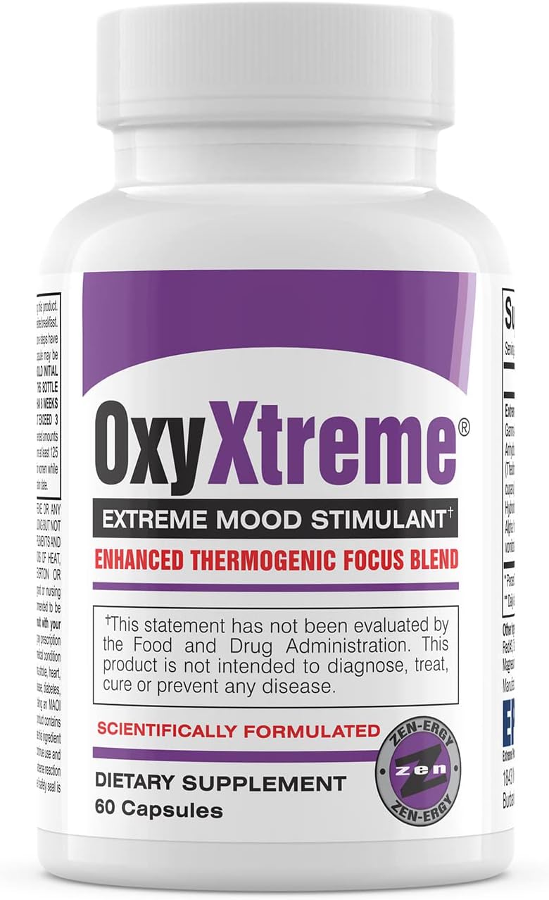 Suplemento GABA Caffeine y Yohimbe Oxy Xtreme energético