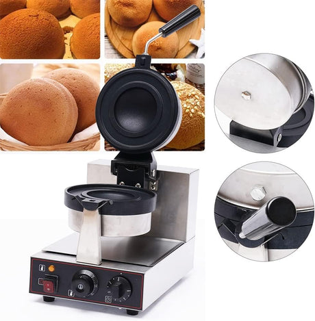 Máquina de Waffles LYNICESHOP, Placas Antiadherentes, Control T.