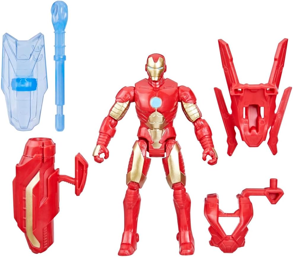 Figura de acción Iron Man, 4 pulgadas, equipo de batalla